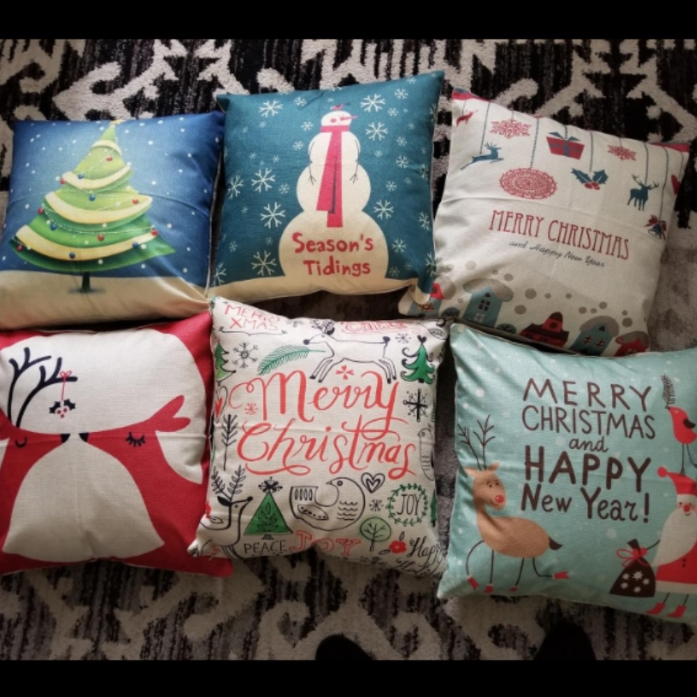 6 Christmas Pillow Covers Home Décor